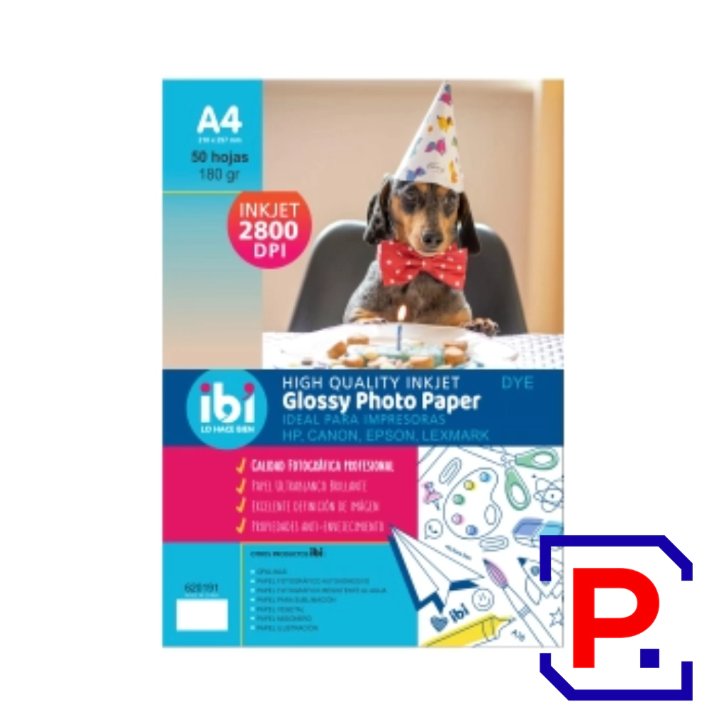 PAPEL FOTOGRAFICO A4 180GRS X 50HJS 620191