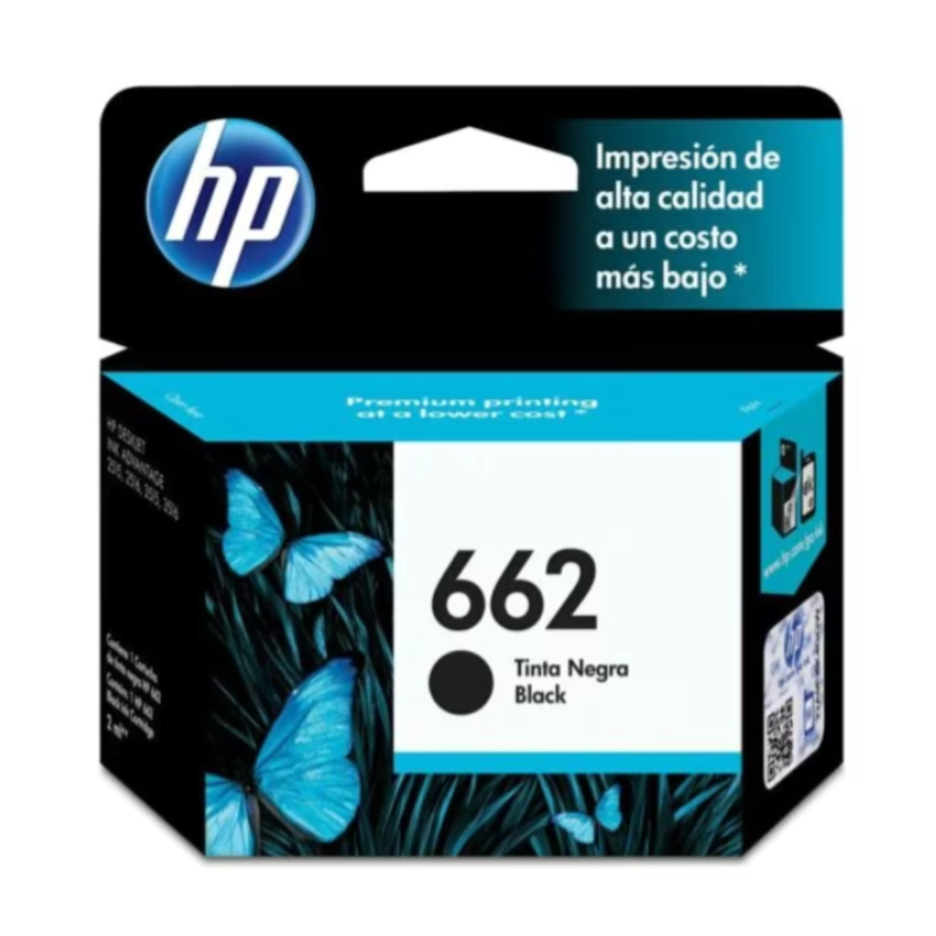 CARTUCHO HP 662 NEGRO ORIGINAL