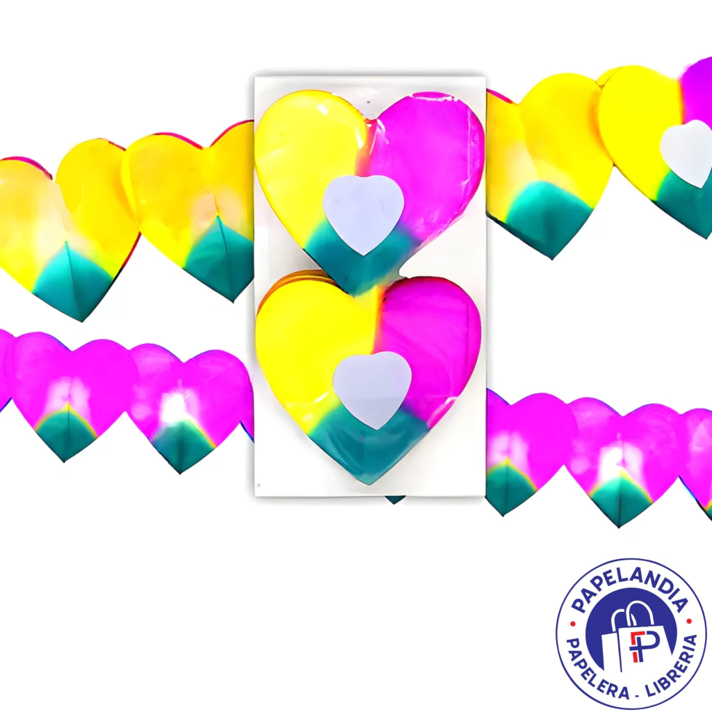 GUIRNALDA TIRA MULTICOLOR CORAZON ART 21