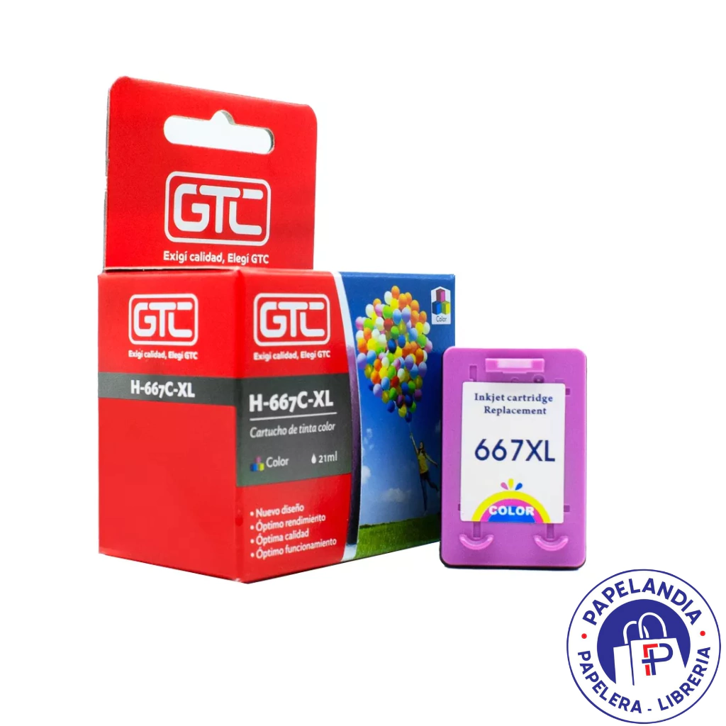 CARTUCHO 667 XL IMP COLOR GTC