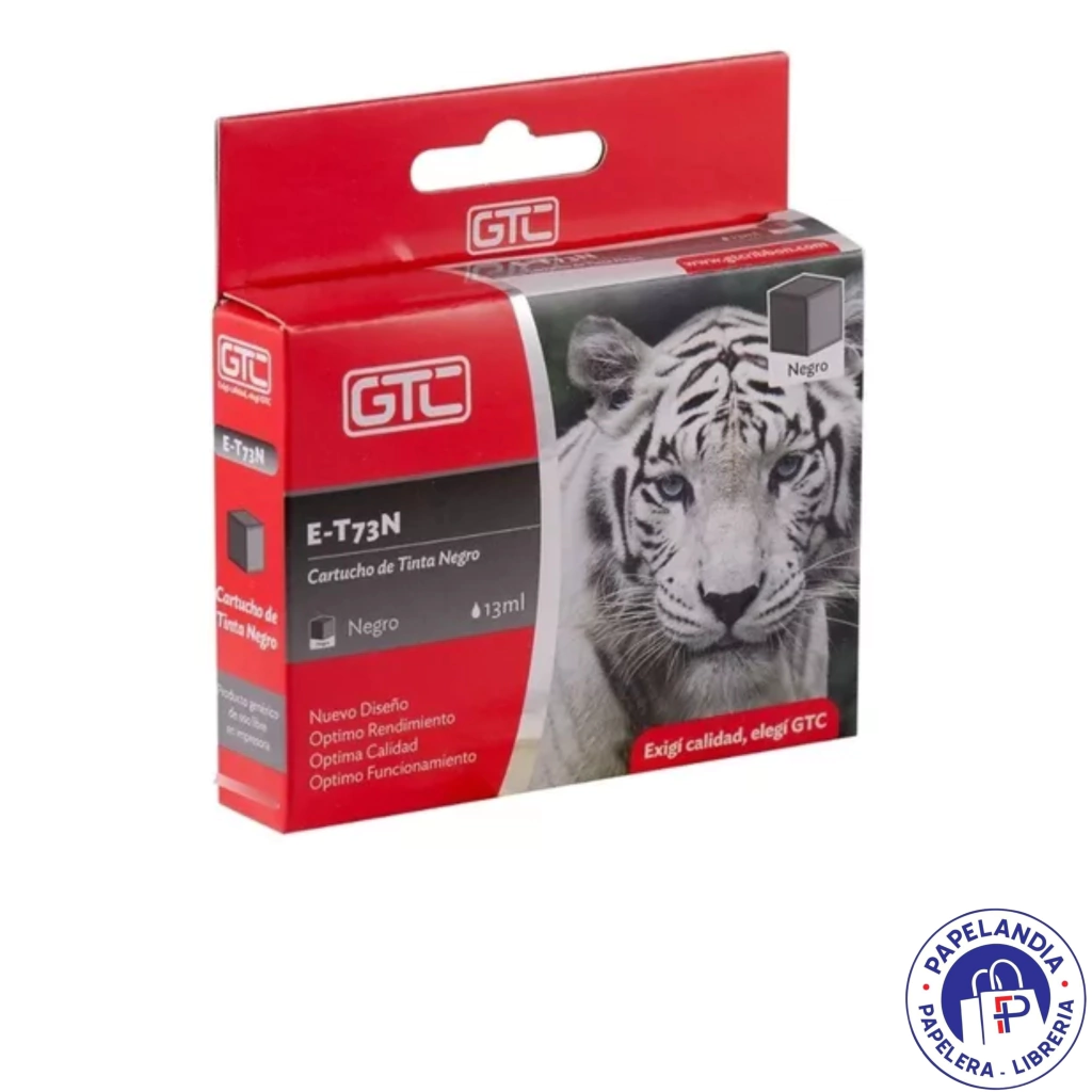 CARTUCHO ALTERNATIVO P / EPSON NEGRO GT-T73N-6G GTC