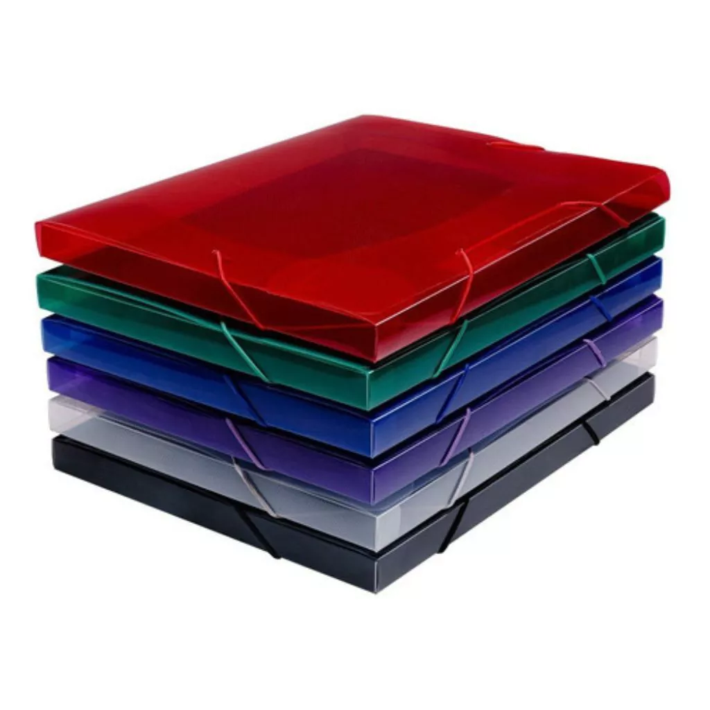 CAJA ARCHIVO OFICIO CON ELASTICO 2CM TRANSP