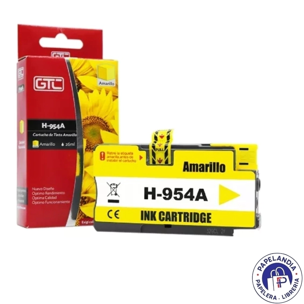 CARTUCHO ALTERNATIVO P / HP GT-954A AMARILLO GTC