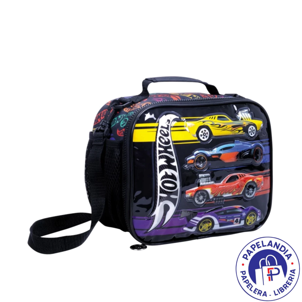 LUNCHERA HOT WHEELS FAST ART 75121 BASE NEGRA