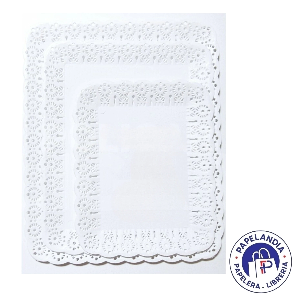 PLATOS BLONDA RECTANGULARES X UNIDAD 1/2KG 20X25CM