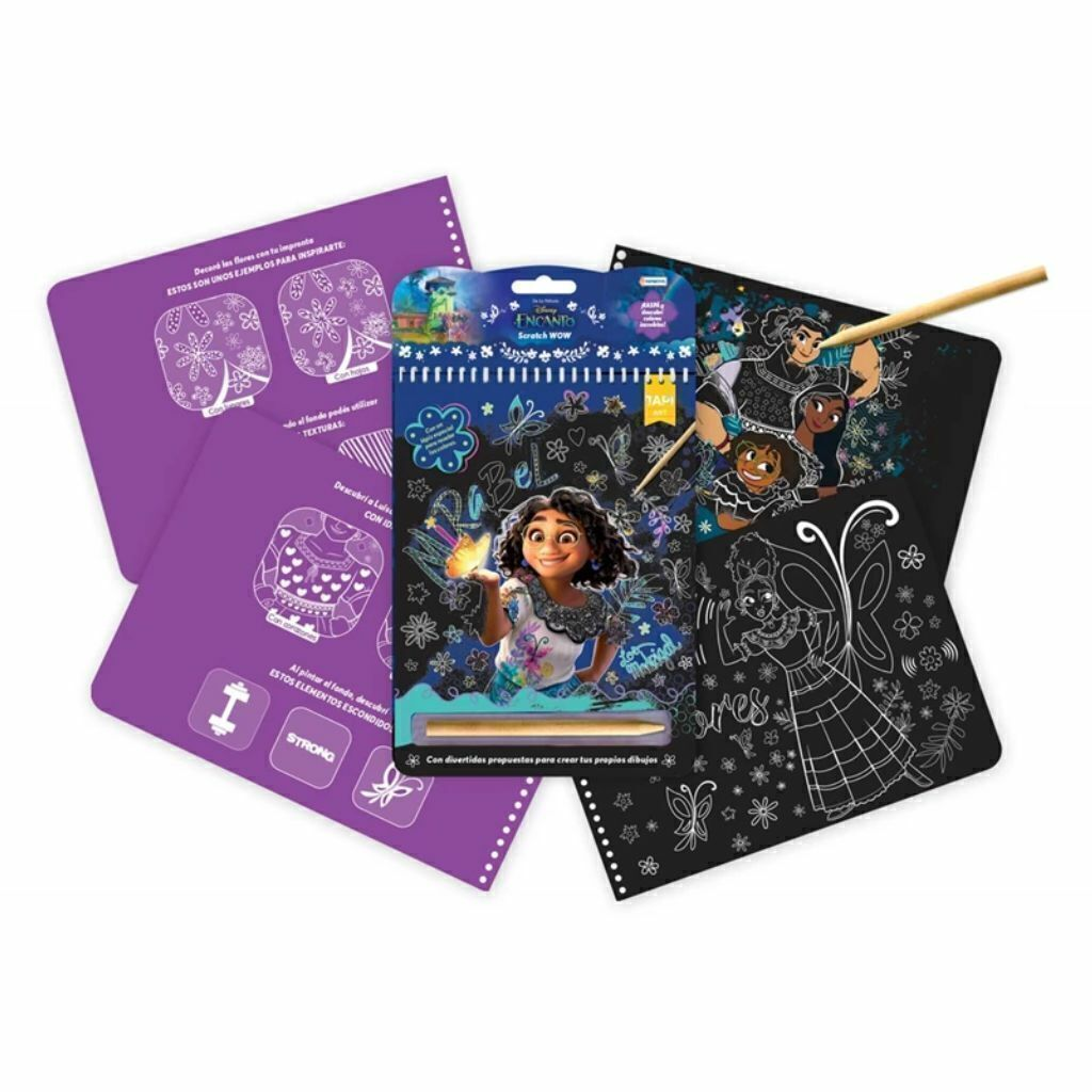 LIBRO DE ACTIVIDAD C/ LAPIZ SCRATCH WOW ENCANTO DEN01182