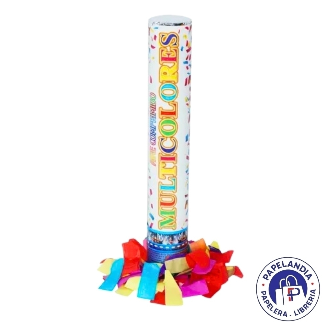 LANZAPAPELES CAÑON 30 CM MULTICOLOR LPI30MU