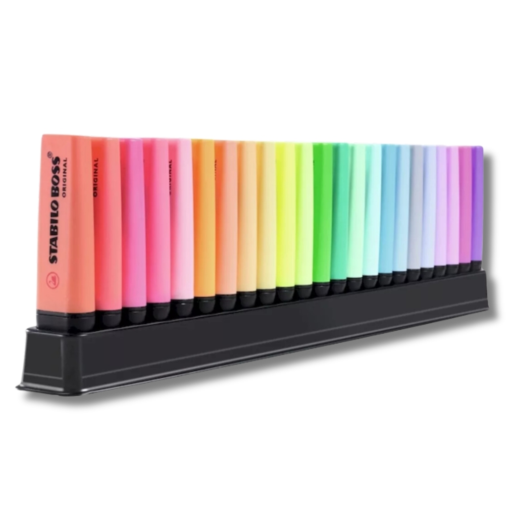 RESALTADOR STABILO BOSS Y BOSS PASTEL DESKSET X 23 SURT