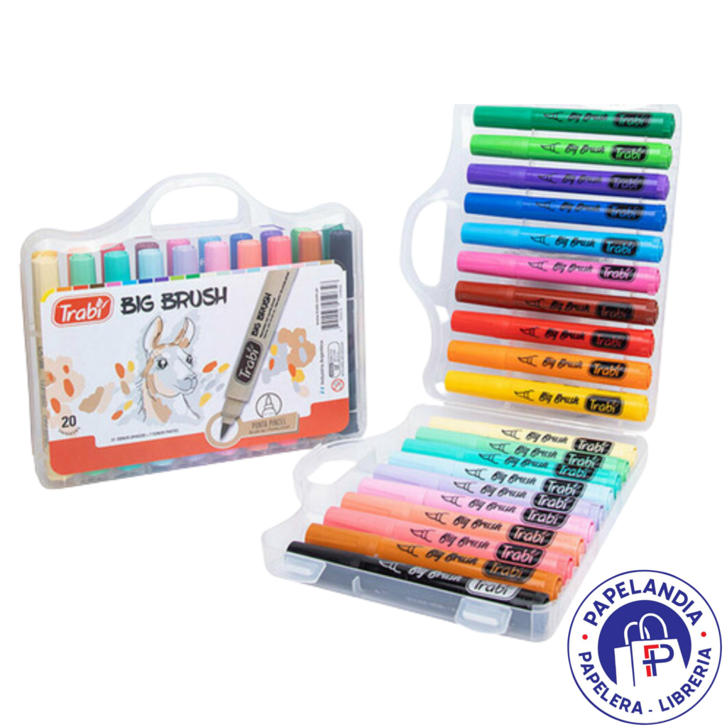 MARCADORES BIG BRUSH VALIJA X20