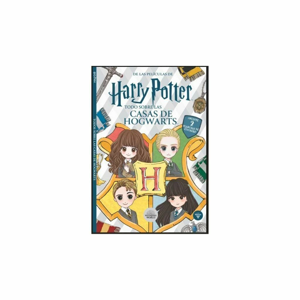 LIBRO DE ACTIVIDADES HARRY POTTER TODO SOBRE LA CASA DE HOGWARTS ART 5967