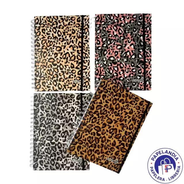 CUADERNO A5 LINEA ANIMAL PRINT 6377 15X21 NIVEL 10 RAYADO 120HJS