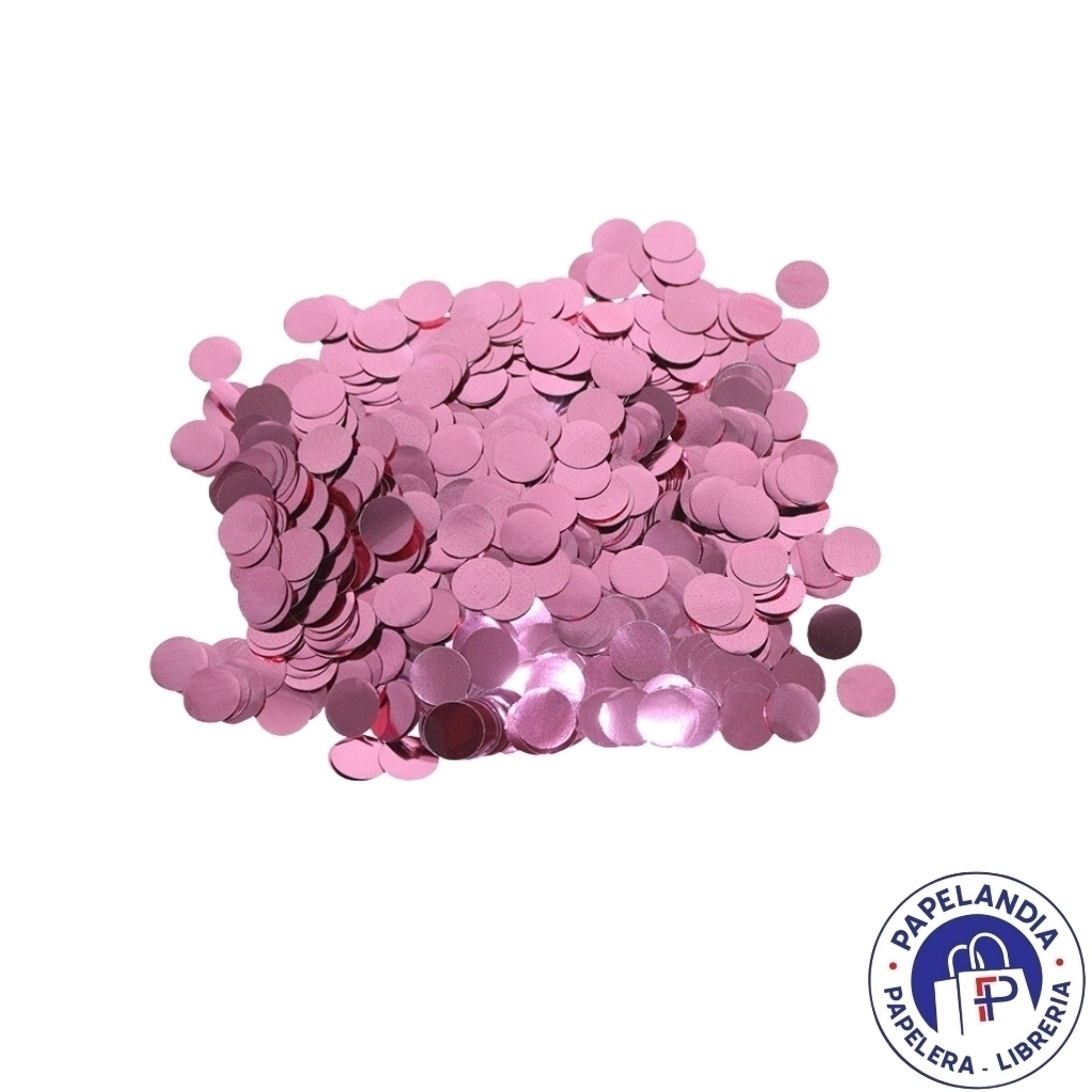 CONFETTI METAL REDONDO ROSA (20GS) XUNID 72362