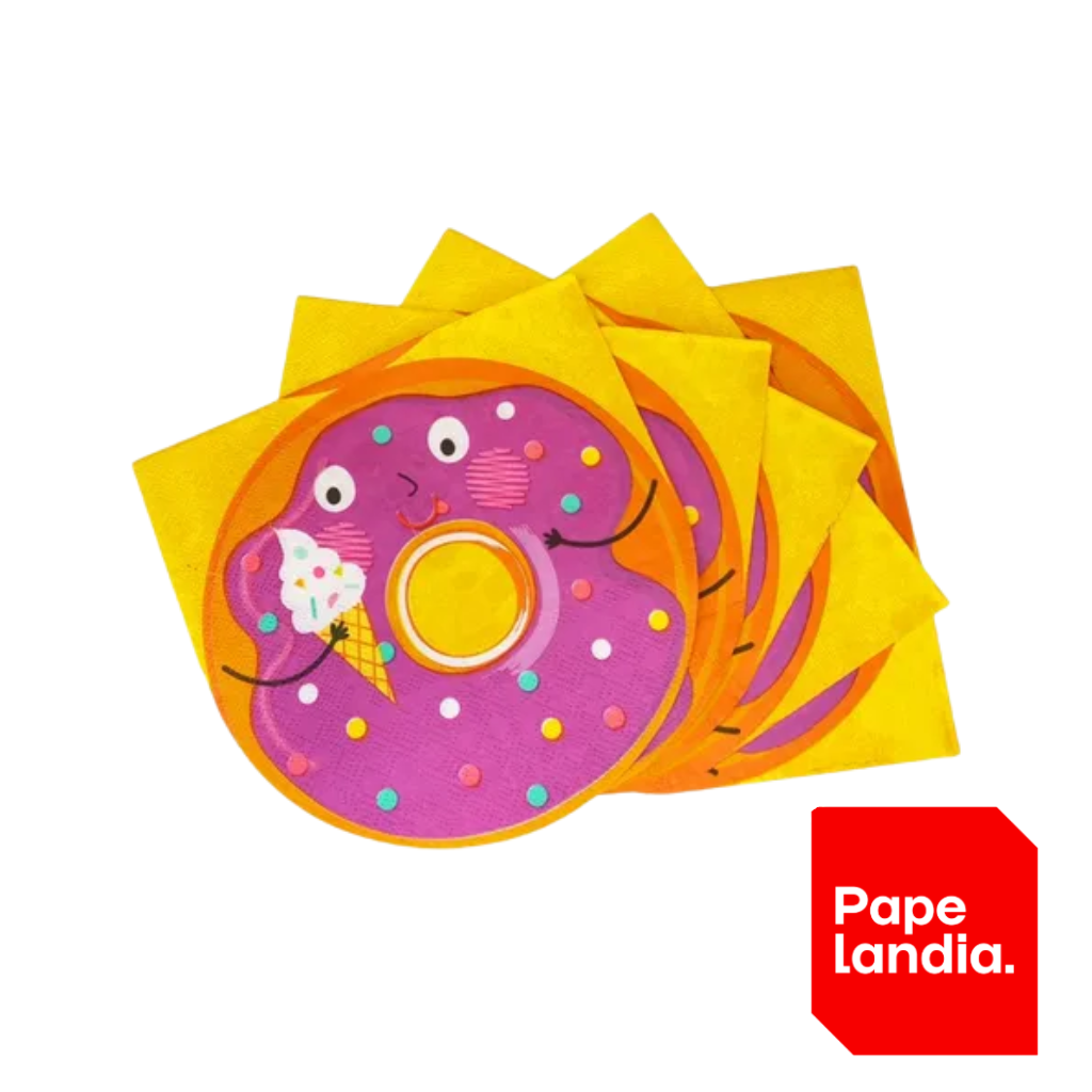 SERVILLETA DE PAPEL CON FORMA *DONAS* X 20 UN DSE016