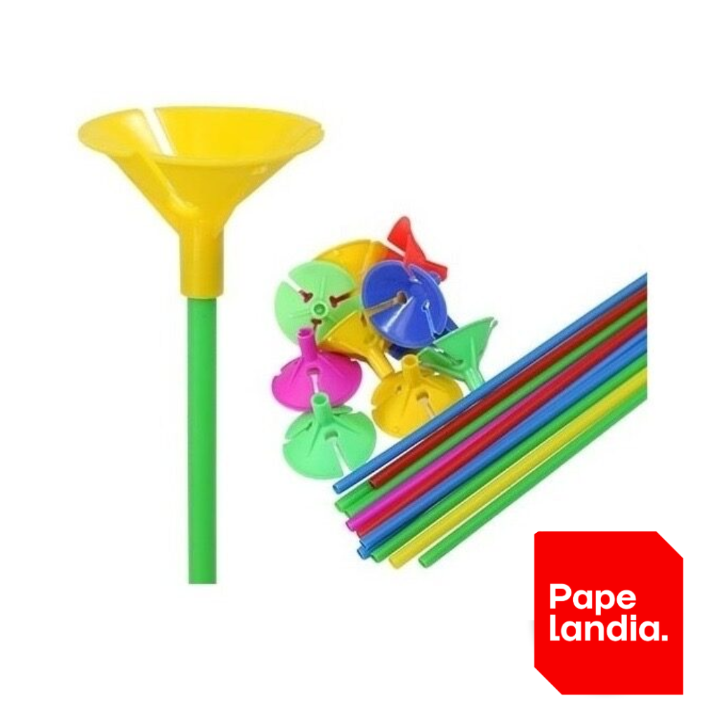 PALITO PARA GLOBO CON CHUPETE FLUO STASIO X25U.