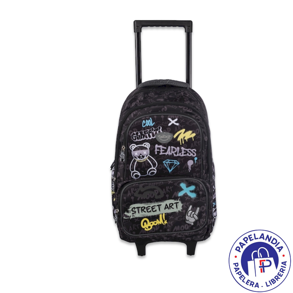MOCHILA CARRO TALBOT SCHOOL GANG GRAFFITTI 45CM 6754