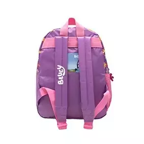 MOCHILA BLUEY FLOWERS ART 72402 ESPALDA 12" BASE LILA