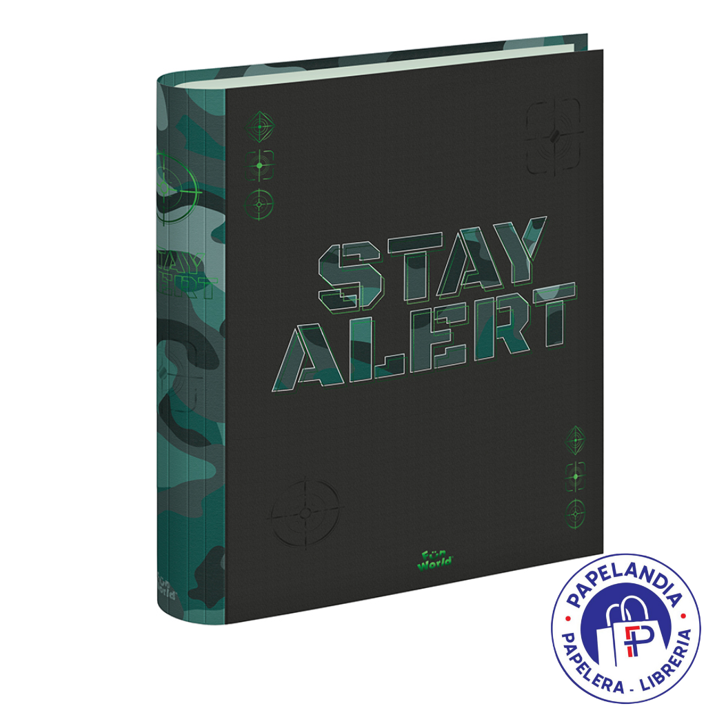 CARPETA 2X40 A4 FUN WORLD STAY ALERT 201093 (MISSION)