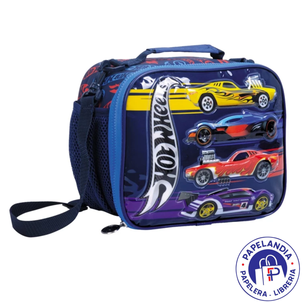 LUNCHERA HOT WHEELS FAST ART 75121 BASE AZUL