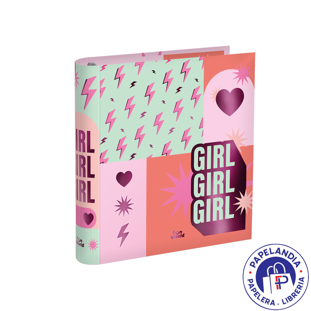 CARPETA 3X40 FUN WORLD COLORBLOCK (GIRL) 201080