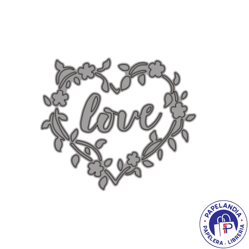 TROQUEL 4" FLOWERS AND LOVE 658249