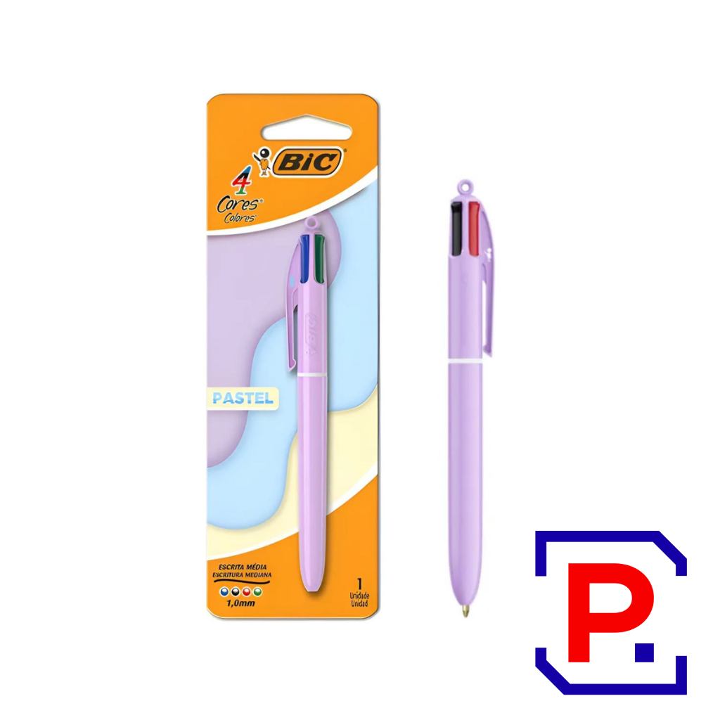 BOLIGRAFO BIC 4 COLORES 1 MM PASTEL 9309985
