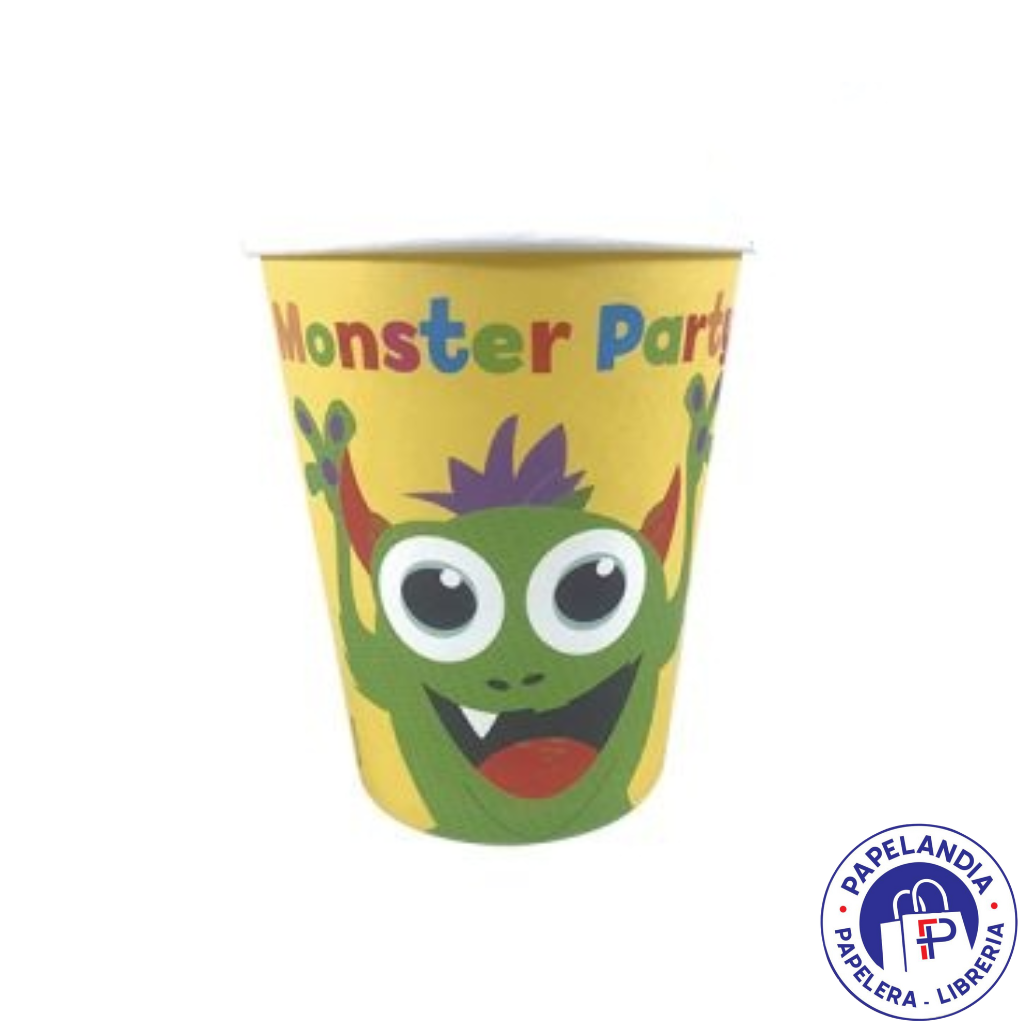 VASO DE POLIPAPEL MONSTRUO 266CC X 6 UN. DVA019