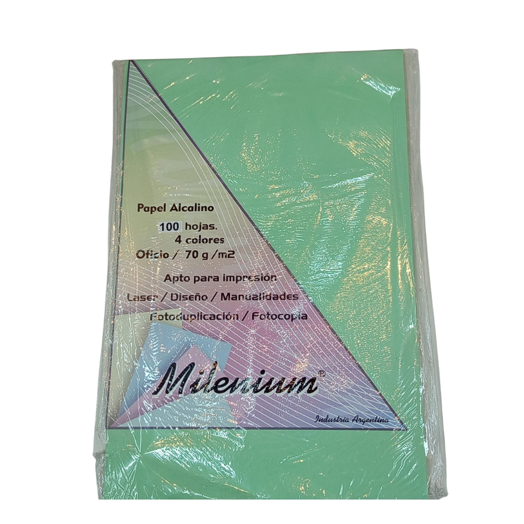 RESMA OFICIO MULTICOLOR MILENIUM X 100 HJS