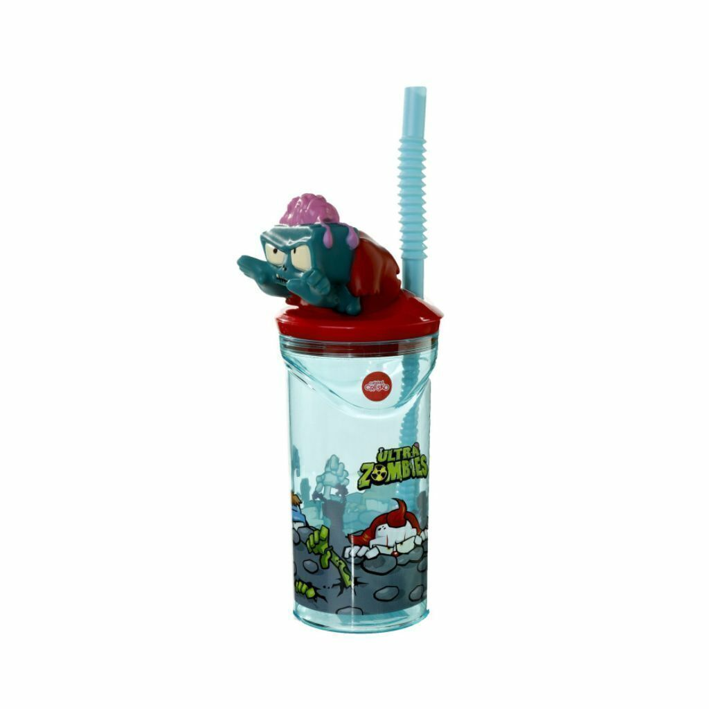 VASO CON FIGURA Y SORBETE ZOMBIES ART OM035 OM036