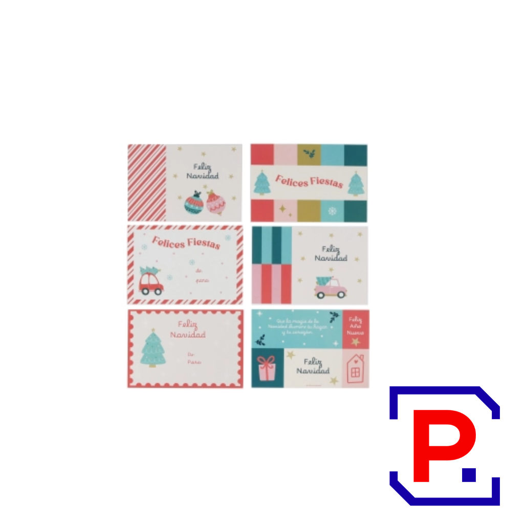 IBICRAFT TARJETAS 6 DISEÑOS NAVIDAD 600889