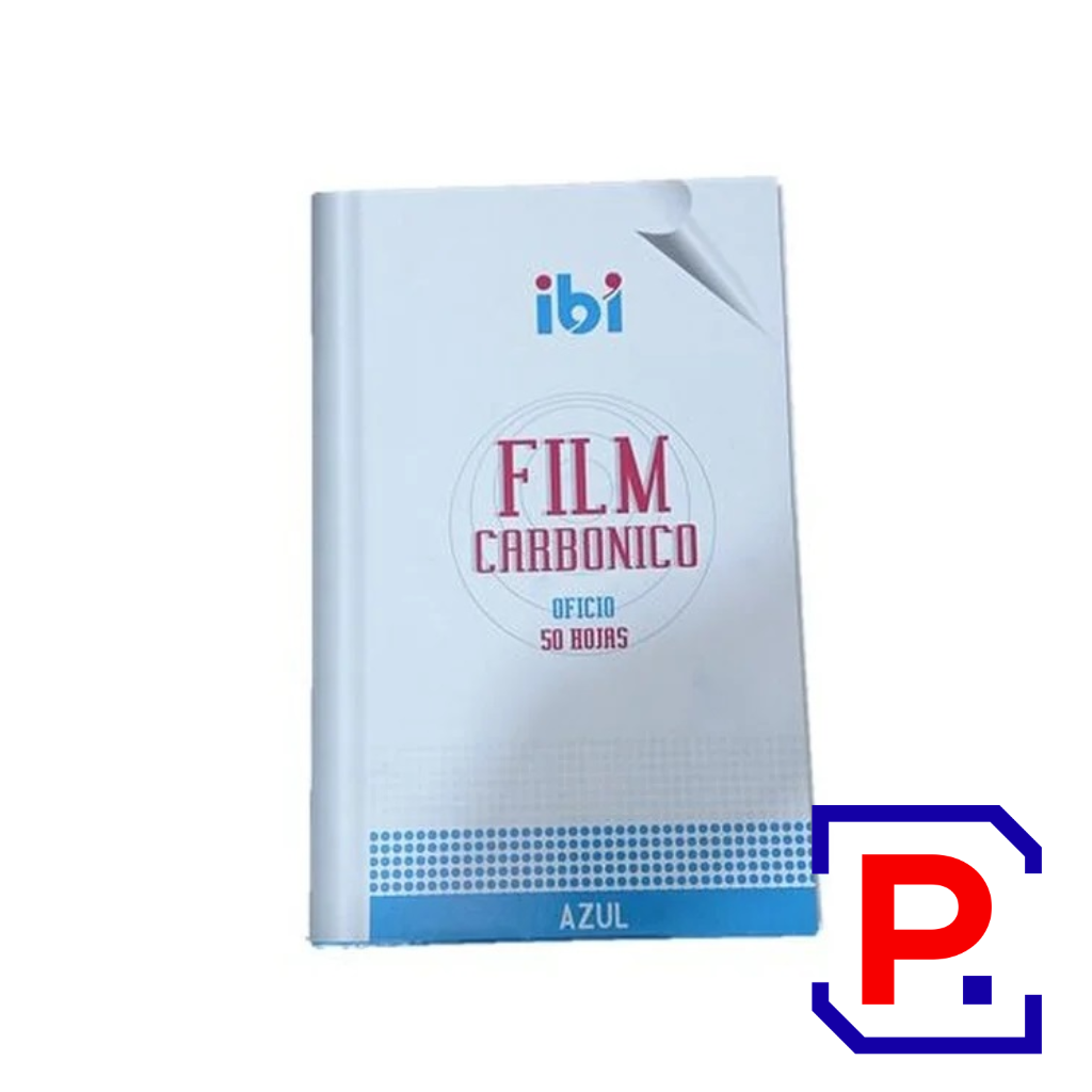 FILM CARBONICO OFICIO IBI AZUL 645002 X 50