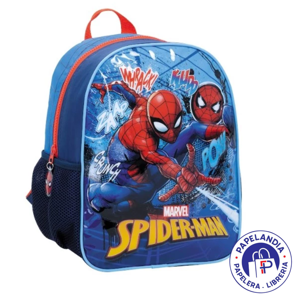 MOCHILA SPIDERMAN COMIC ART 38240 ESPALDA 12" BASE AZUL