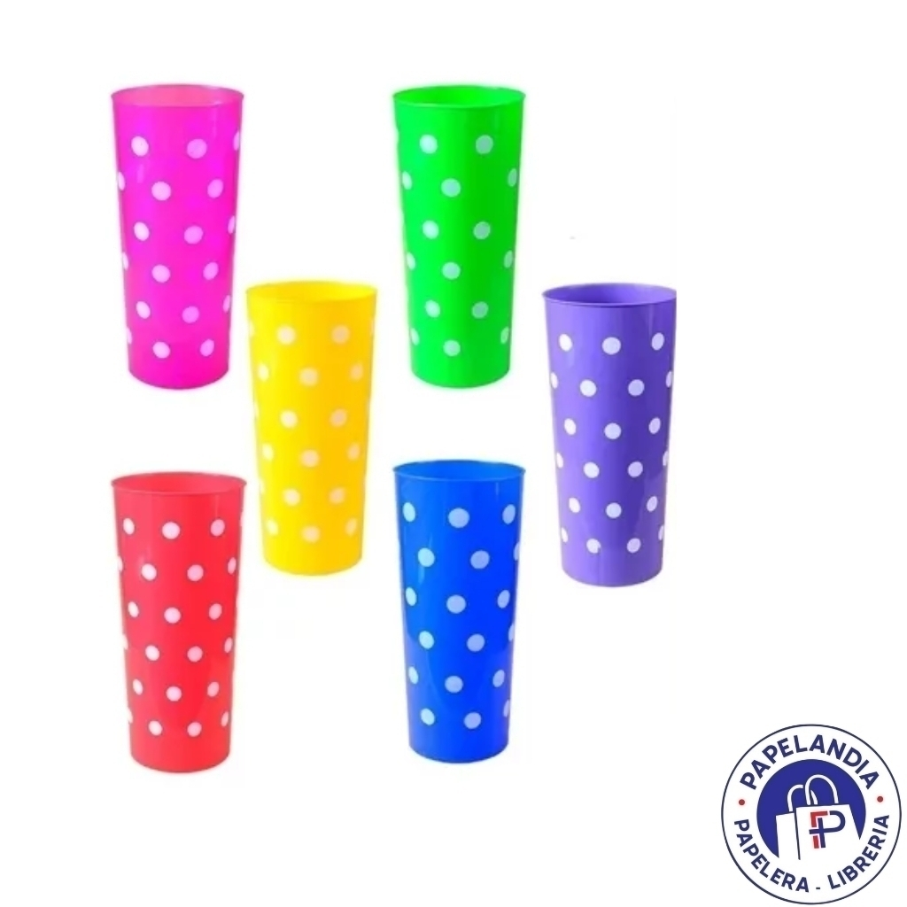 VASO TRAGO LARGO LUNARES X 10