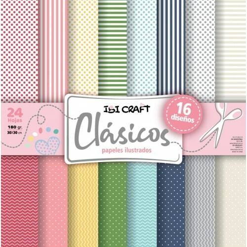 PAPEL P/SCRAP 30X30 160GRS 24HJS CLASIC