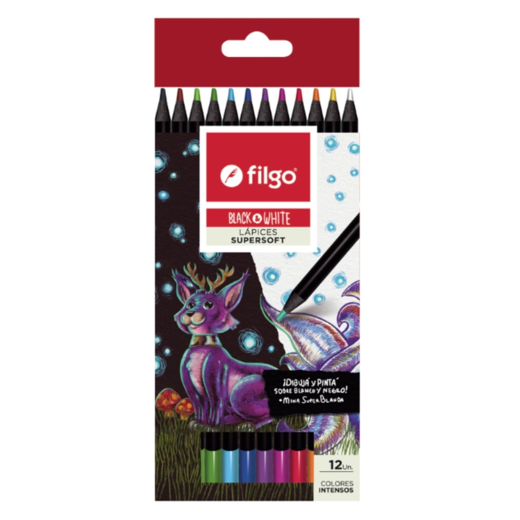 PINTURITAS FILGO BLACK AND WHITE X12 SUPERSOFT