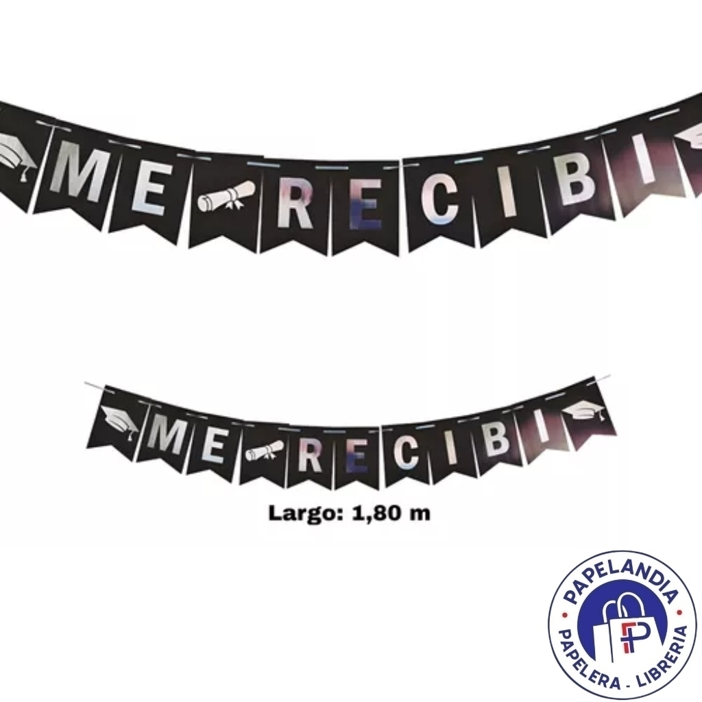 BANDERIN CON STAMPIG ME RECIBI X1 3348