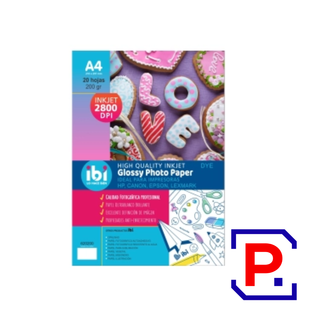 PAPEL FOTOGRAFICO A4 200GRS X 20HJS 620200