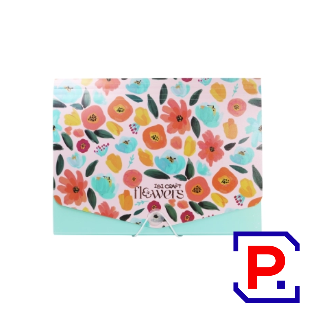 CLASIFICADOR FUELLE IBICRAFT A4 FLOWERS 076575