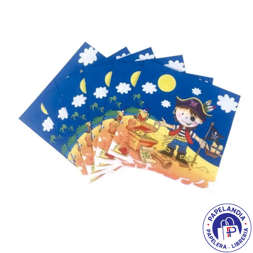 SERVILLETA DE PAPEL PIRATAS X 20 UNIDADES DSE006