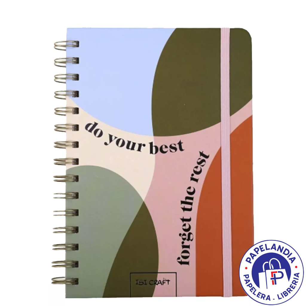 CUADERNO SPIRIT ESPIRAL 60HJS + STICKERS 14*20CM 115135