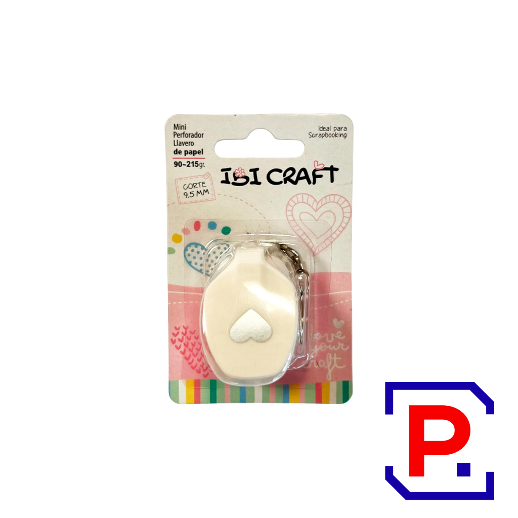 PERFORADORA ARTISTICA 10 MM 3/8" LLAVERO CORAZON 655151
