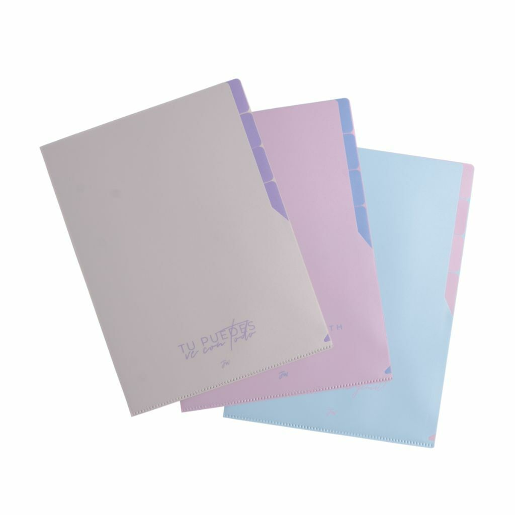 CARPETA EN L A4 5 DIVISIONES 7405