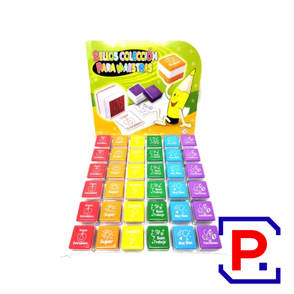 SELLO MAESTRA ESPAÑOL IBI 840964 X CAJA DE 36 SURTIDOS