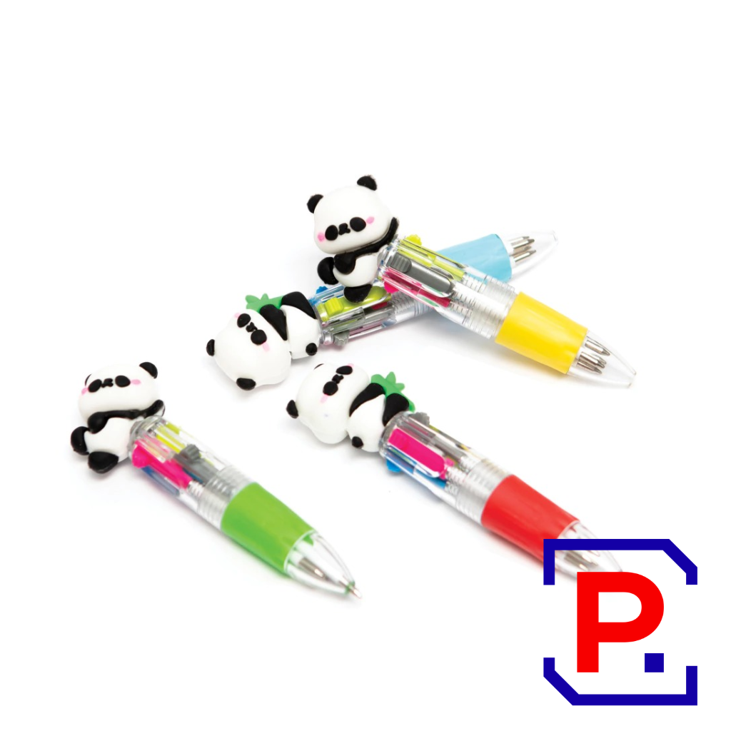 BOLIGRAFO RETRACTIL PANDA 4 COLORES CP013