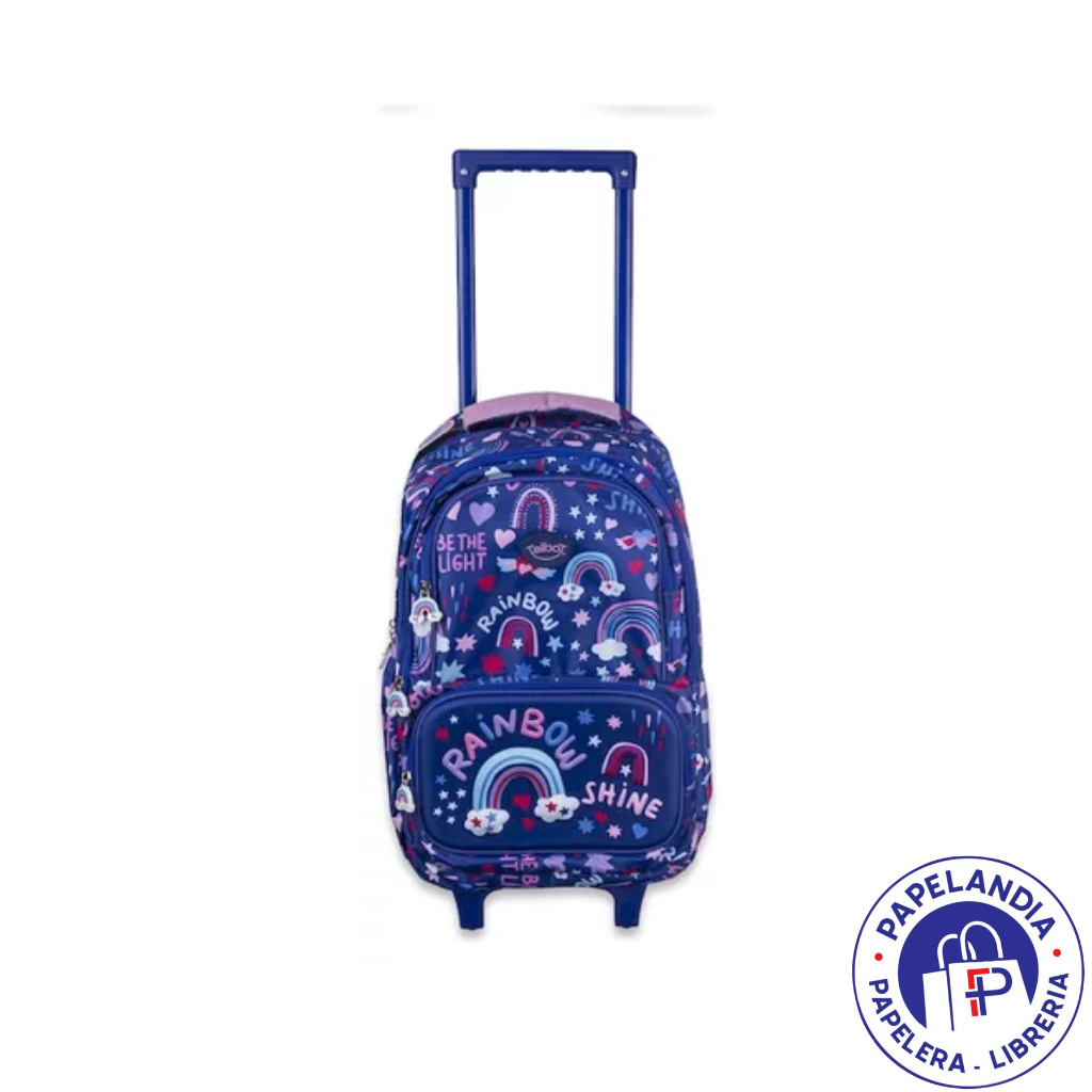 MOCHILA CARRO TALBOT SCHOOL GANG ARCOIRIS 45CM COD: 6788