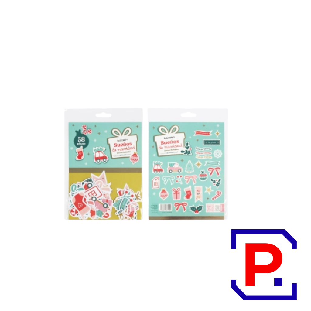 IBICRAFT DIE CUTS 180GRS 56 DISEÑOS NAVIDAD 600883