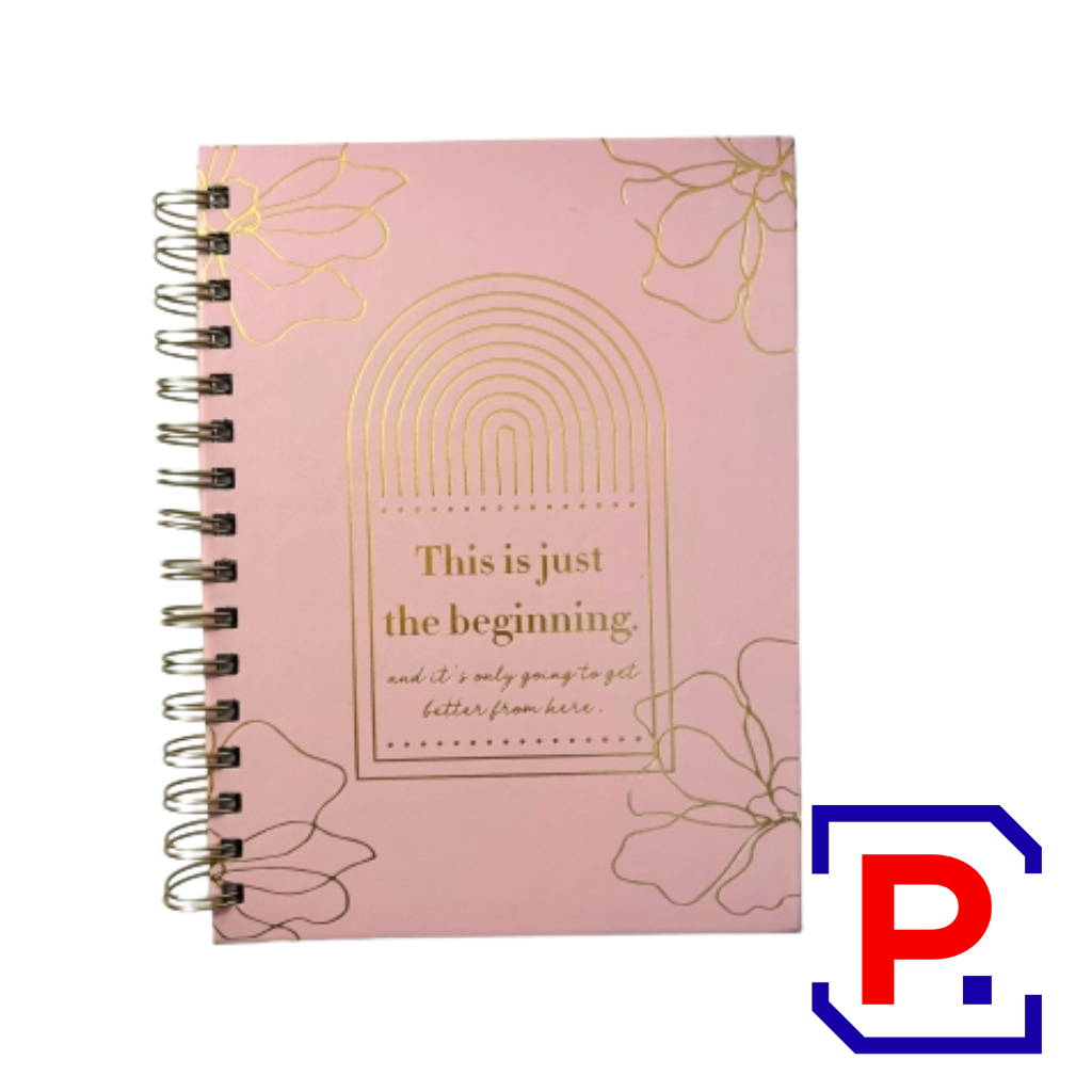CUADERNO ESPIRAL 150HJS A5 PINK 115320 rayado