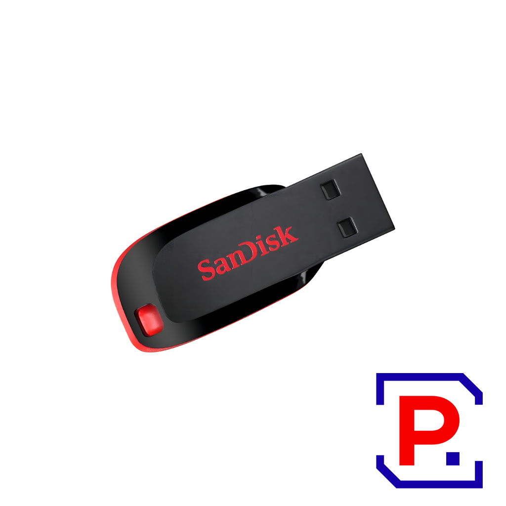 PEN DRIVE SANDISK CRUZER BLADE 64GB USB 2.0 TIPO A NEGRO
