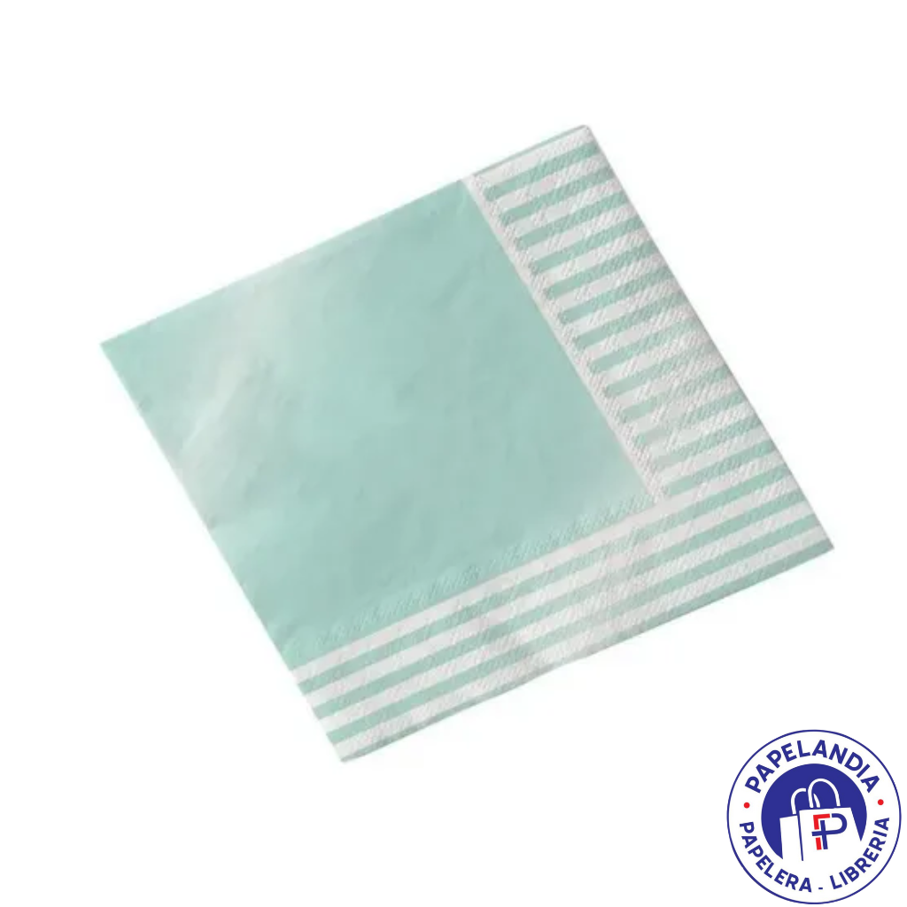 SERVILLETA DE PAPEL PERLADO MARINERO CELESTE X 12 UN DSE003