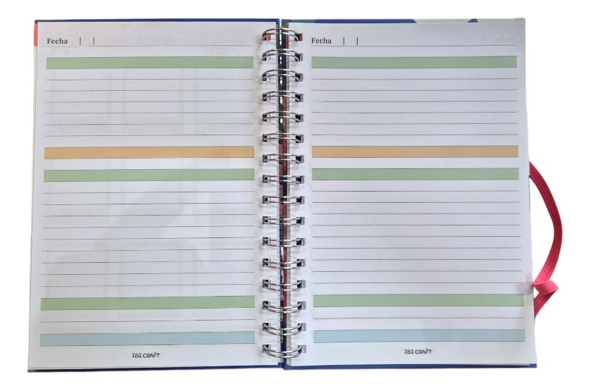 CUADERNO ESPIRAL 80HJS +REGLA+STICKERS (PLANNER) 115300