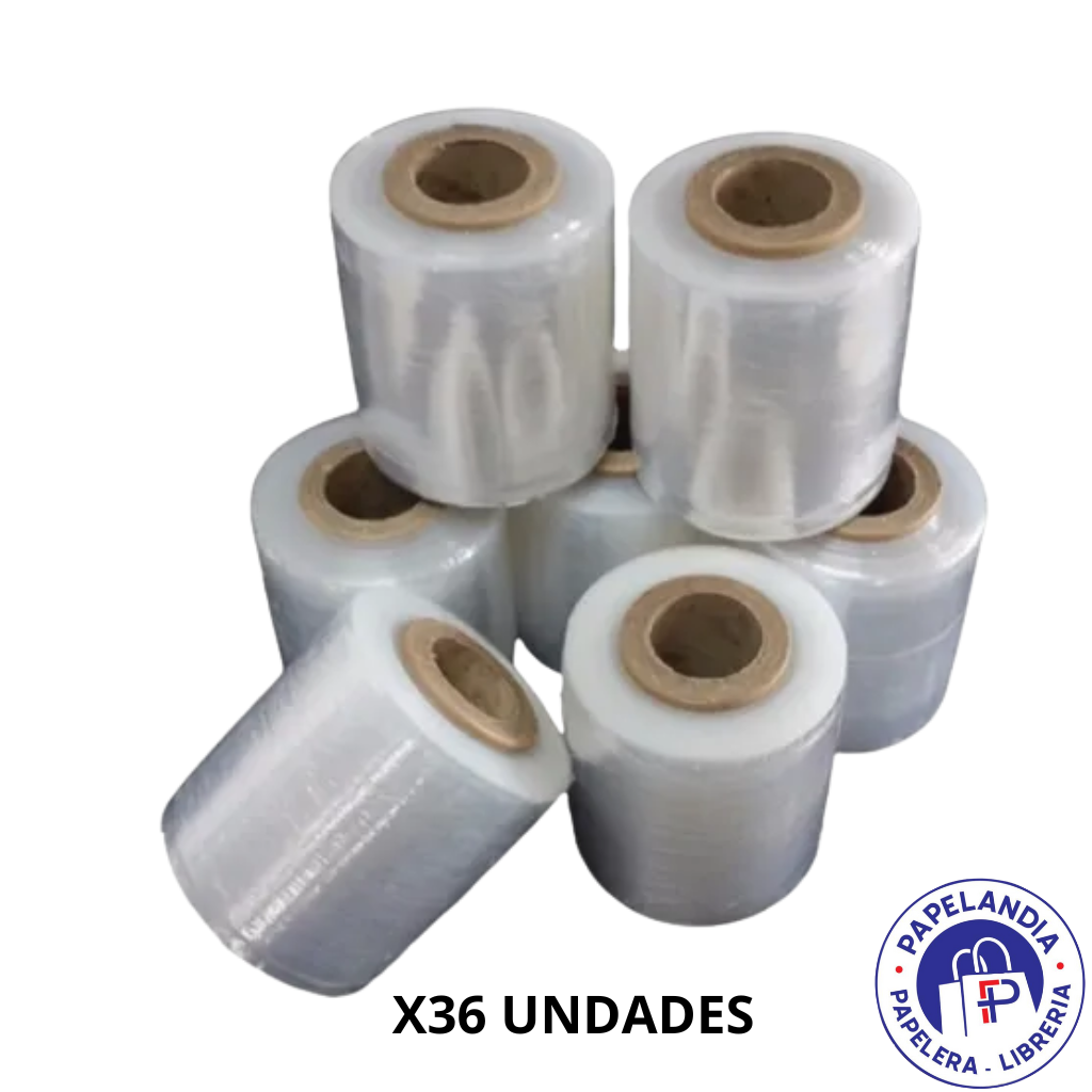 FILM STRETCH 10 CM 450 GRS TRANSPARENTE CAJA X 36